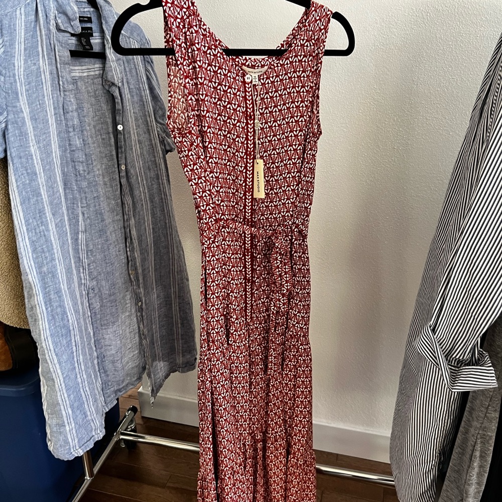 Max Studio Dress - Burnt Orange - Picture 2 of 3